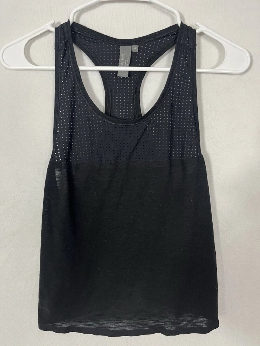 Sweaty Betty, Medium, All Day Racer Back Tank, White, Athletic, Sporty, Running
